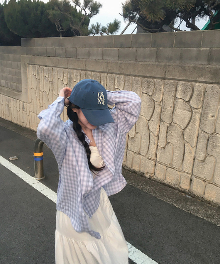 レタリングキャップ(5color) BLUE