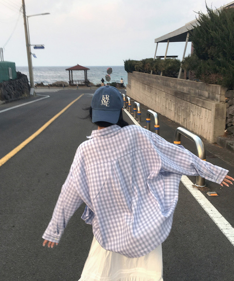 レタリングキャップ(5color) BLUE