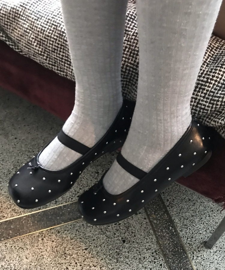 リブルーズニーハイソックス LIGHT GRAY