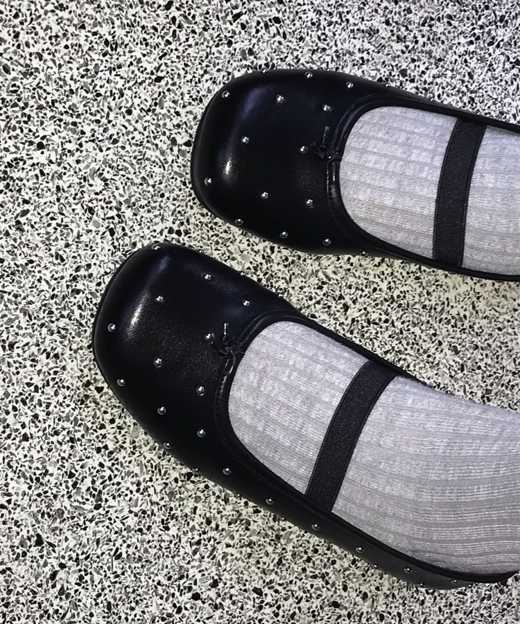 リブルーズニーハイソックス LIGHT GRAY