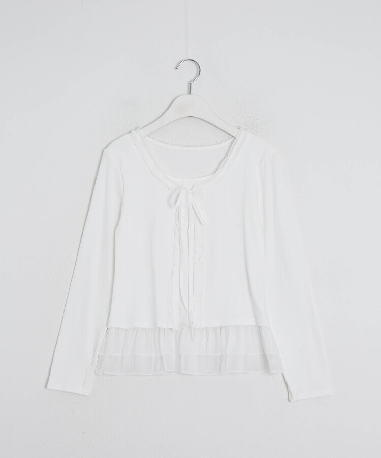 【SET】캉캉 나시+프릴 가디건