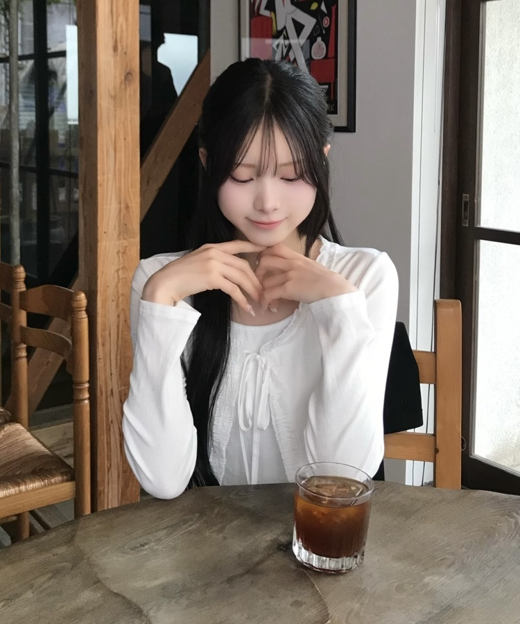 【SET】캉캉 나시+프릴 가디건 화이트