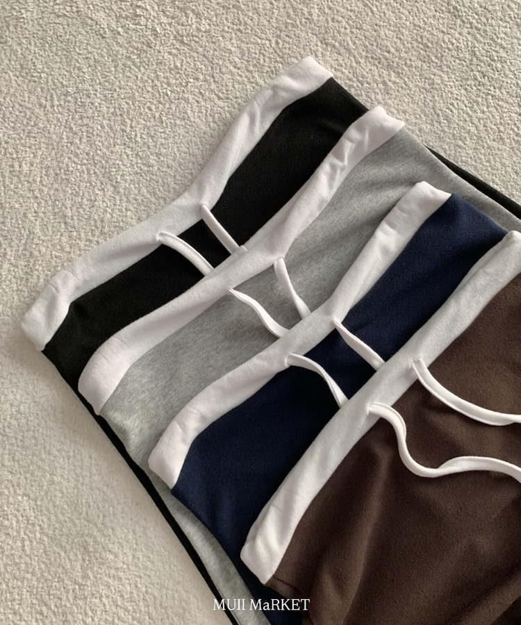 【丈別】バイカラーロングスカート