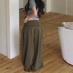 バンディングワイドトレーニングパンツ KHAKI