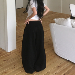 バンディングワイドトレーニングパンツ BLACK