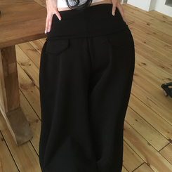 バンディングワイドトレーニングパンツ BLACK