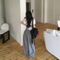 バンディングワイドトレーニングパンツ GREY