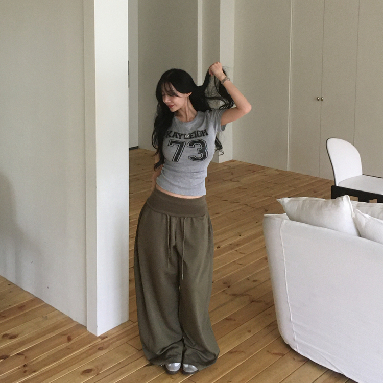 バンディングワイドトレーニングパンツ KHAKI