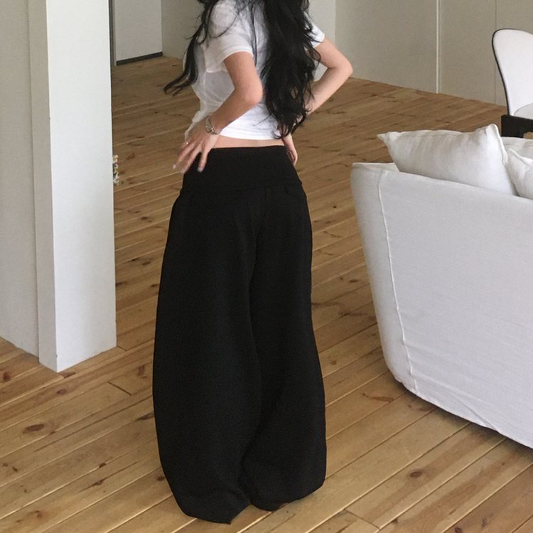 バンディングワイドトレーニングパンツ BLACK