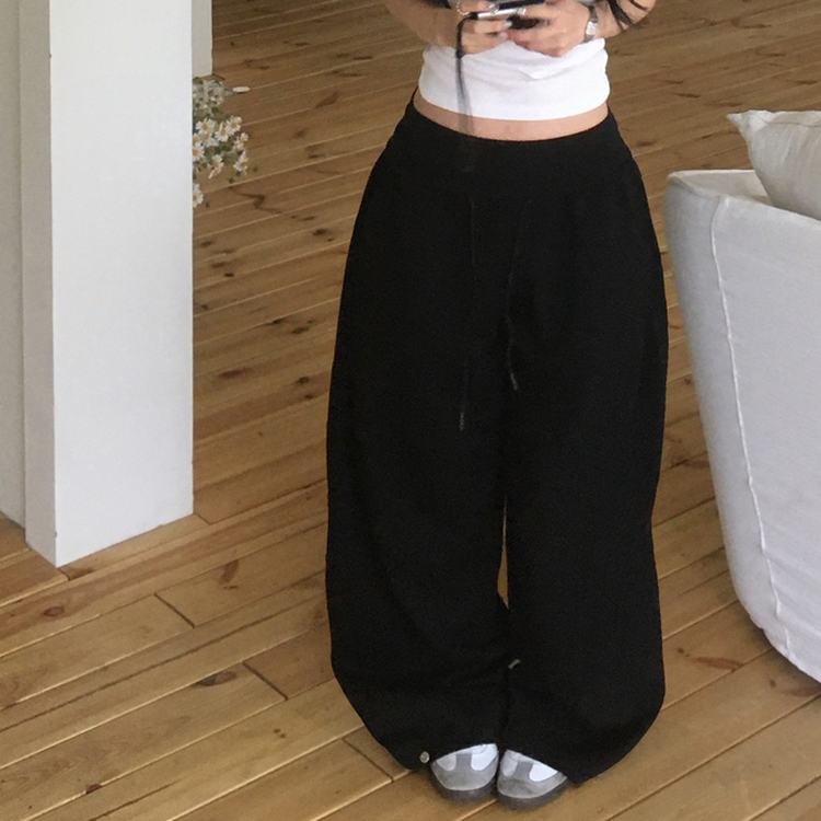 バンディングワイドトレーニングパンツ BLACK