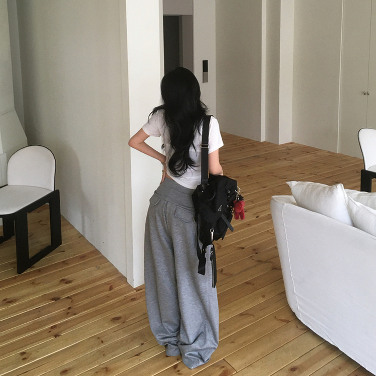 バンディングワイドトレーニングパンツ GREY