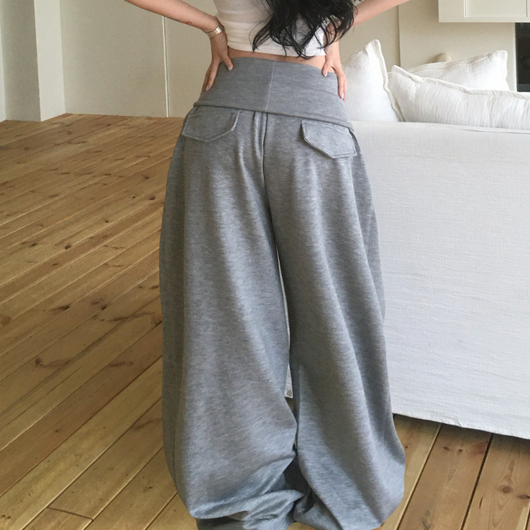 バンディングワイドトレーニングパンツ GREY