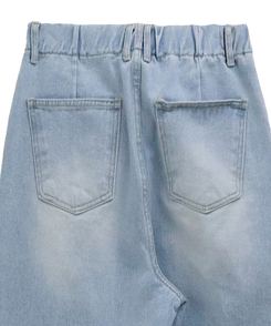 デニムストライプワイドパンツ