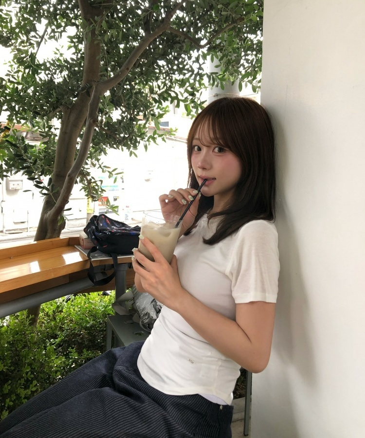 스트라이프 벌룬 팬츠 네이비