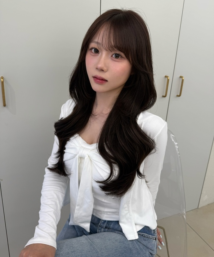 【SET】リボントップス+カーディガン IVORY