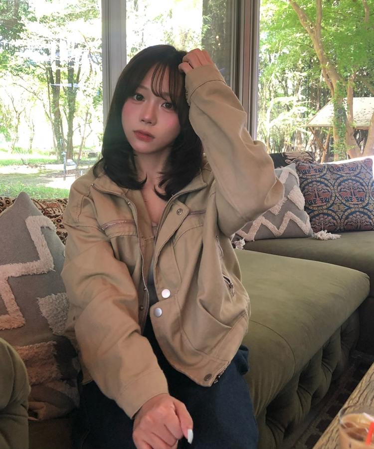 ヴィンテージショートワークジャケット KHAKI