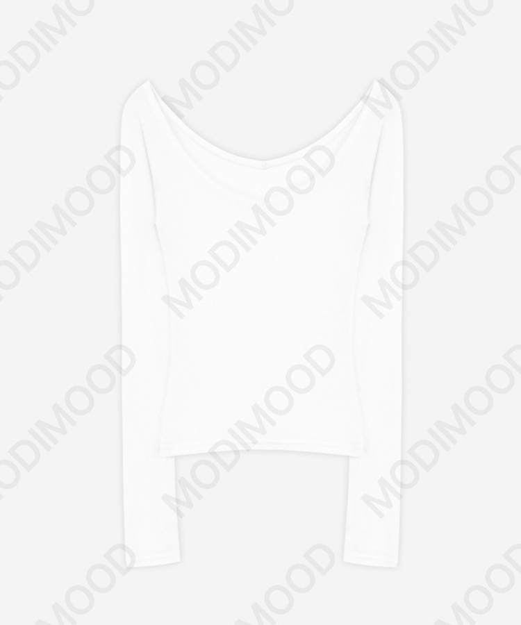 レイヤードディープVネック長袖Tシャツ(12color)