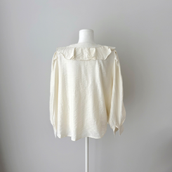 【SET】【ベルト付き】フリルブラウス＋ミニスカート