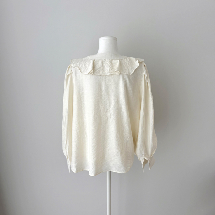 【SET】【ベルト付き】フリルブラウス＋ミニスカート