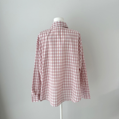 ウエストボタンチェックシャツ