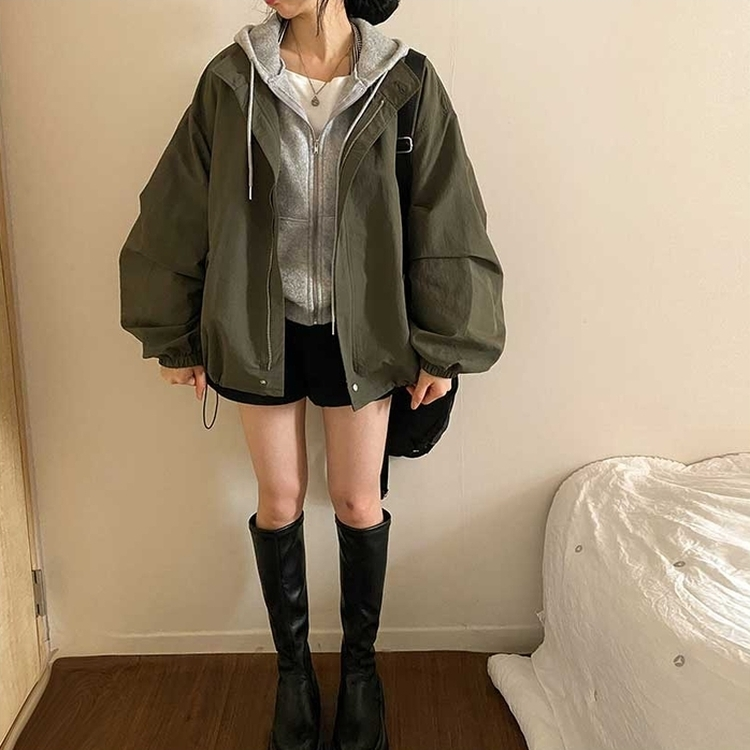 カジュアルブルゾンジャンパー KHAKI