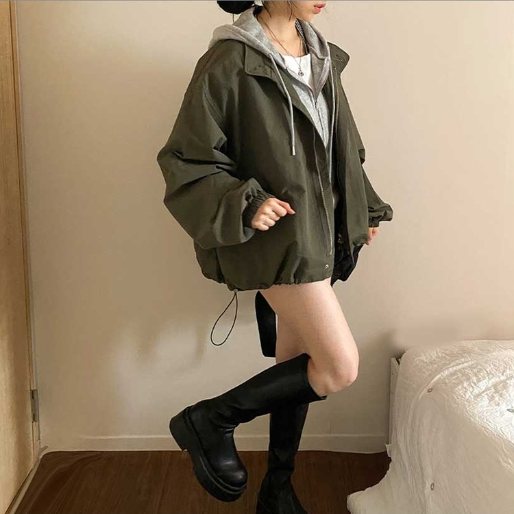 カジュアルブルゾンジャンパー KHAKI