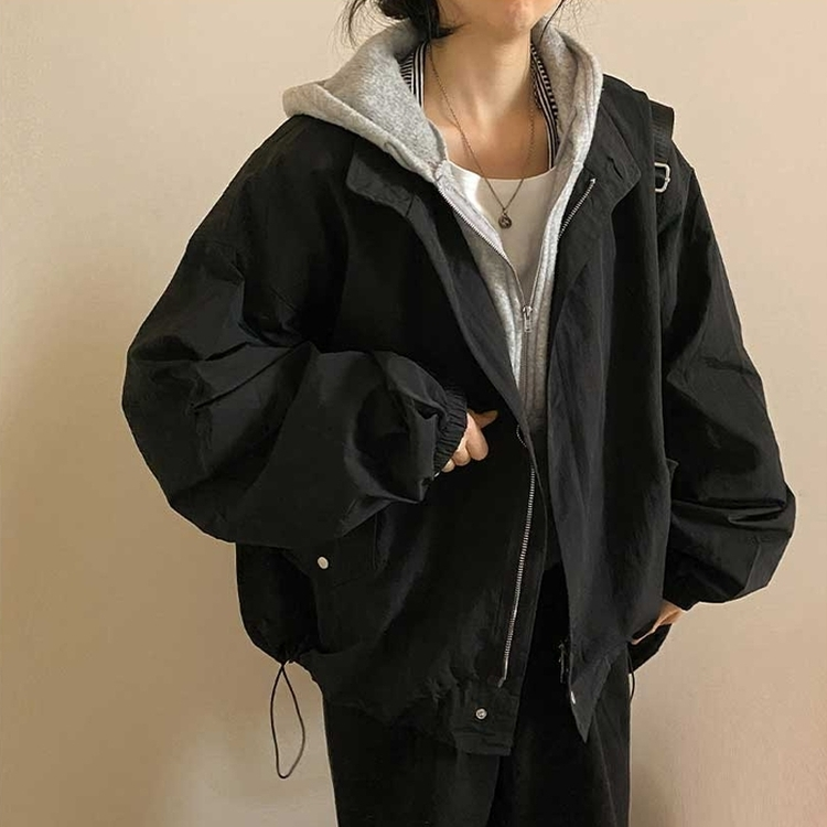 カジュアルブルゾンジャンパー BLACK