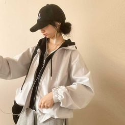 フード付きミリタリージャケット IVORY