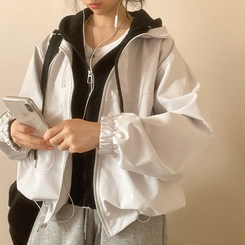 フード付きミリタリージャケット IVORY