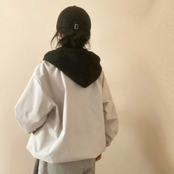 フード付きミリタリージャケット IVORY