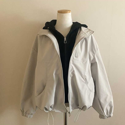 フード付きミリタリージャケット