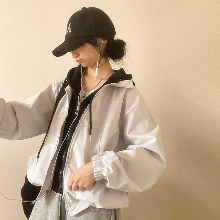 フード付きミリタリージャケット IVORY