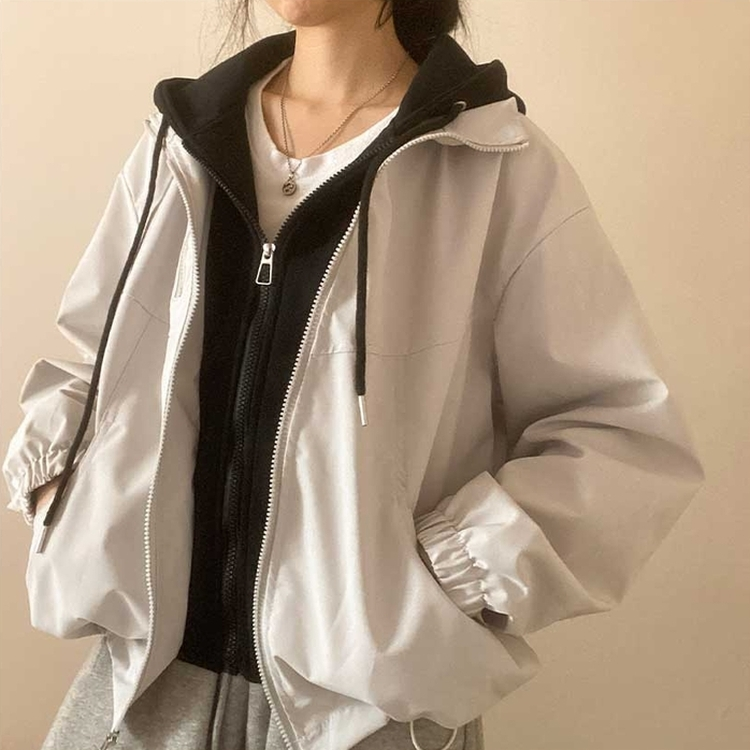 フード付きミリタリージャケット IVORY