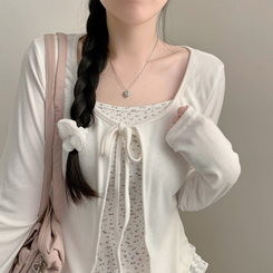 【SET】小花柄キャミソール カーディガン WHITE