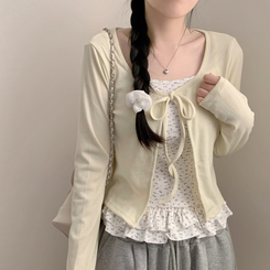 【SET】小花柄キャミソール カーディガン LIGHT YELLOW