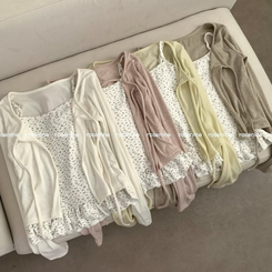 【SET】小花柄キャミソール カーディガン