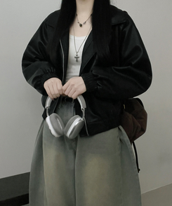 ソフトレザージャケット BLACK