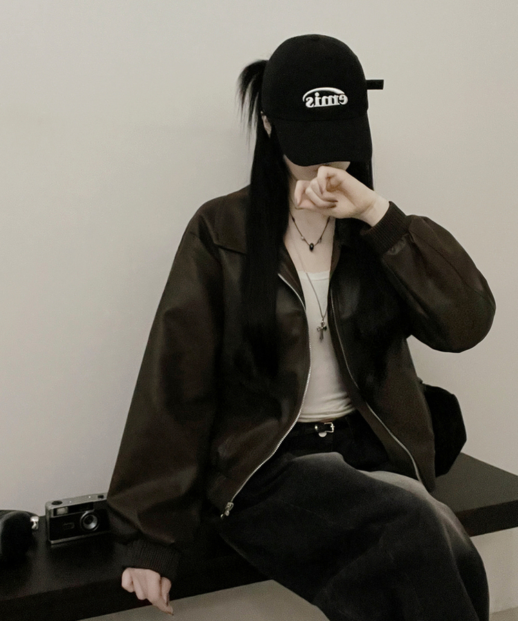 ソフトレザージャケット BROWN