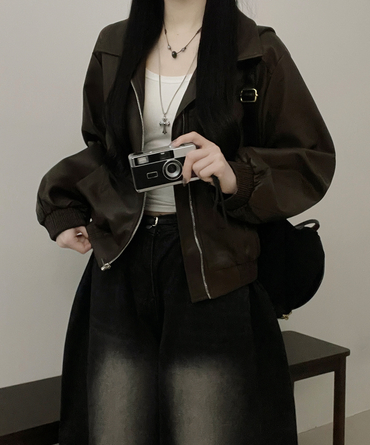 ソフトレザージャケット BROWN