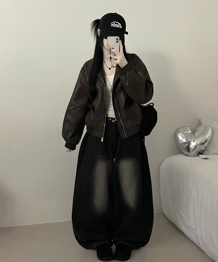 ソフトレザージャケット BROWN