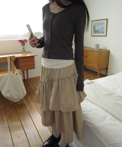 ベーシックストラップキャミソール(10color) WHITE