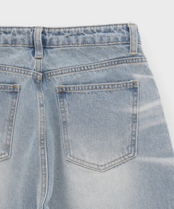 ウォッシングワイドデニムパンツ