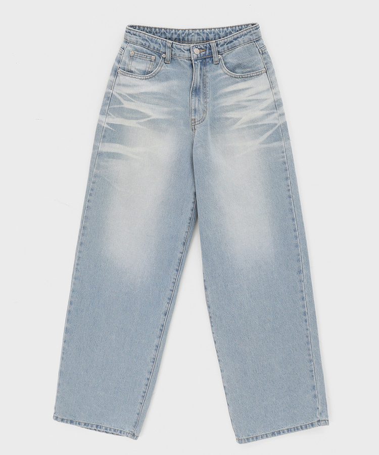 ウォッシングワイドデニムパンツ
