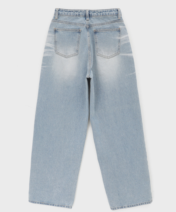 ウォッシングワイドデニムパンツ