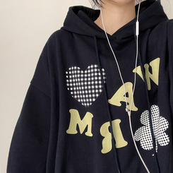 クローバーフードパーカー NAVY