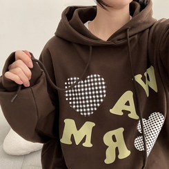 クローバーフードパーカー BROWN