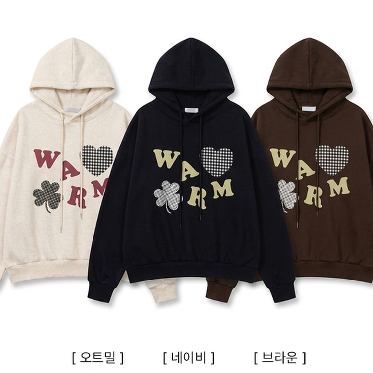 クローバーフードパーカー