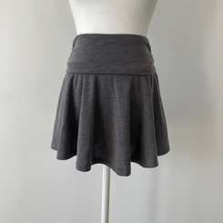 Aラインウエストバンドミニスカート