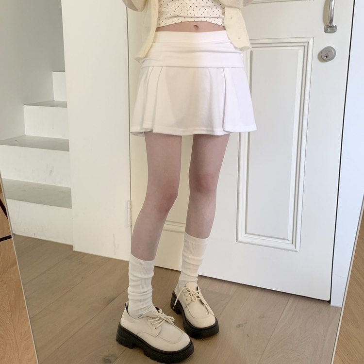 Aラインウエストバンドミニスカート IVORY