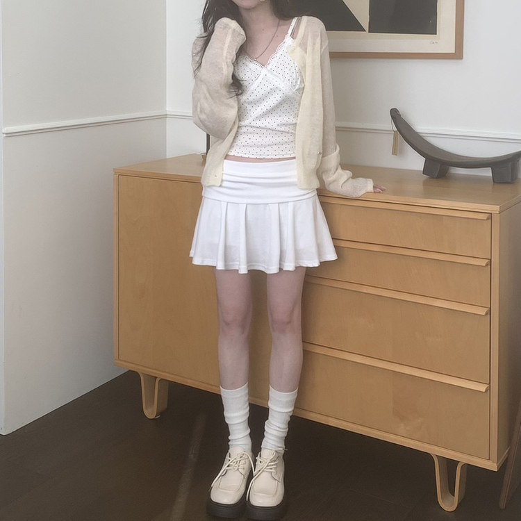 Aラインウエストバンドミニスカート IVORY